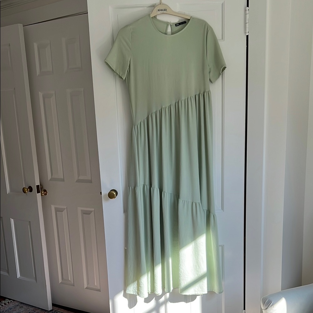 Mint Green Maxi Zara Dress